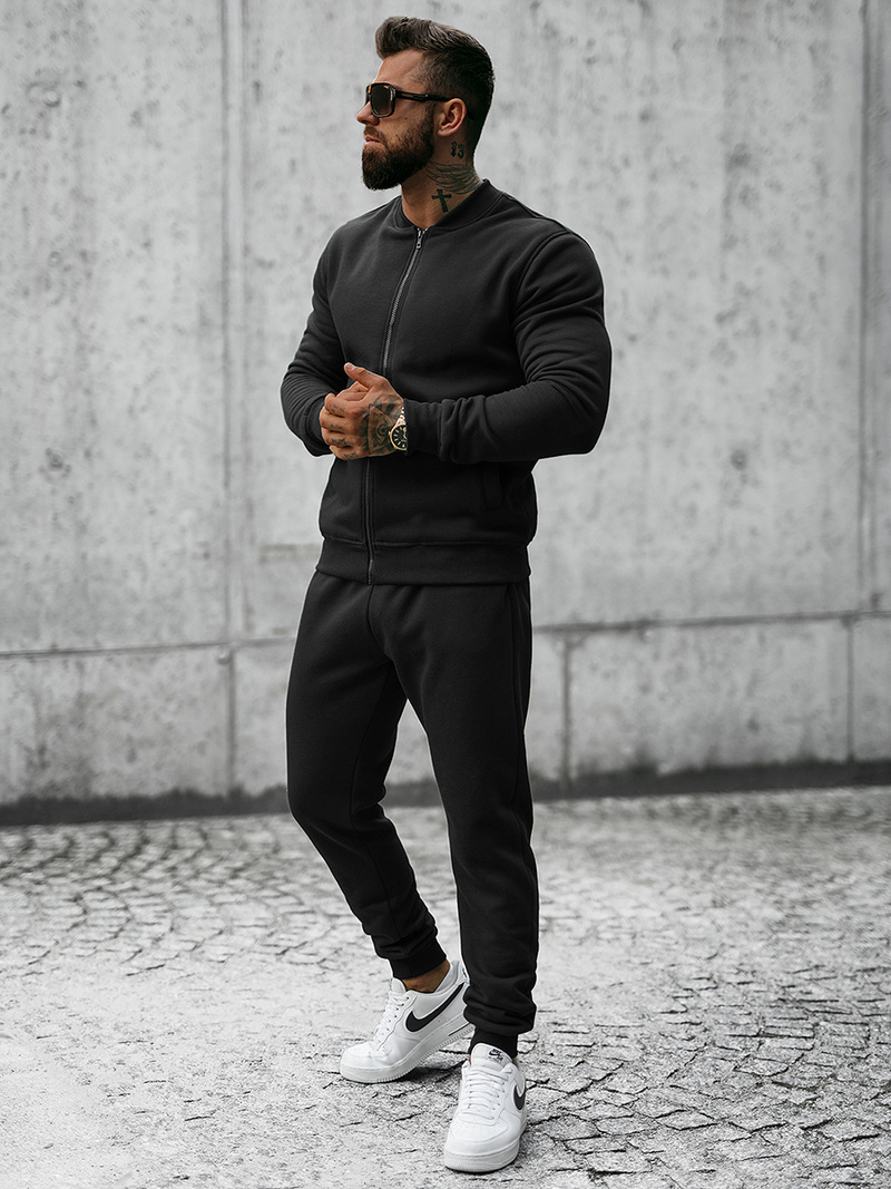 Спортивний костюм чоловічій Чорний OZONEE JS/8C76/3