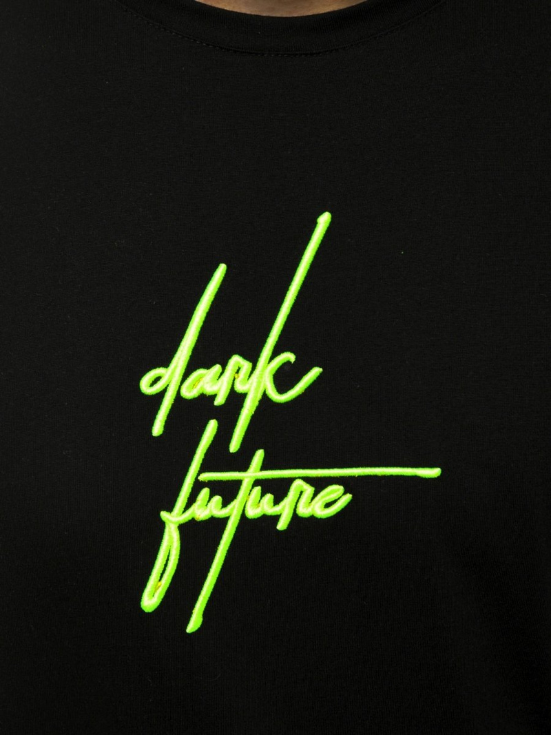 Майка чоловіча чорний жовтий OZONEE MACH/M1176