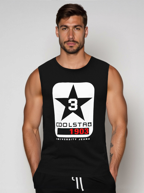 Футболка Чоловіча Чорна OZONEE JS/8B1719/3