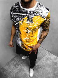 T-Shirt męski żółty OZONEE JS/SS10929Z
