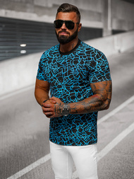 T-shirt męski czarny OZONEE JS/8T1199/3