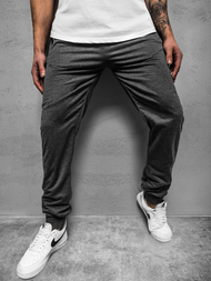 Spodnie dresowe męskie ciemno-szare js/xw006sz