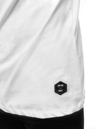 T-Shirt męski biały OZONEE MR/19109Z