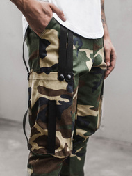 Spodnie męskie chino joggery zielone OZONEE O/11102