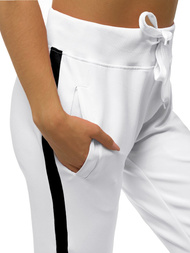 Spodnie dresowe damskie białe OZONEE JS/JK88115/1