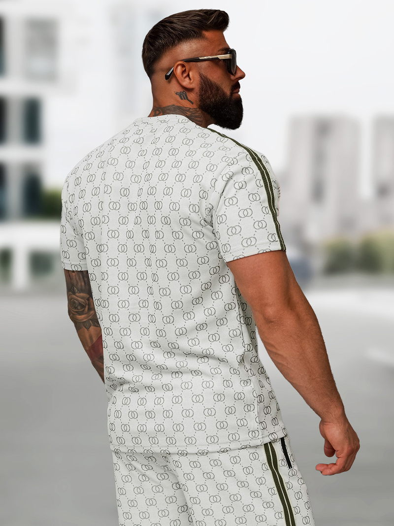 Чоловічий короткий спортивний костюм Яскраво-ciрий OZONEE O/QQ1608AB