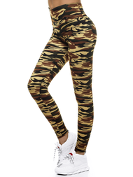 Legginsy damskie moro-beżowe OZONEE JS/YW01044/A70