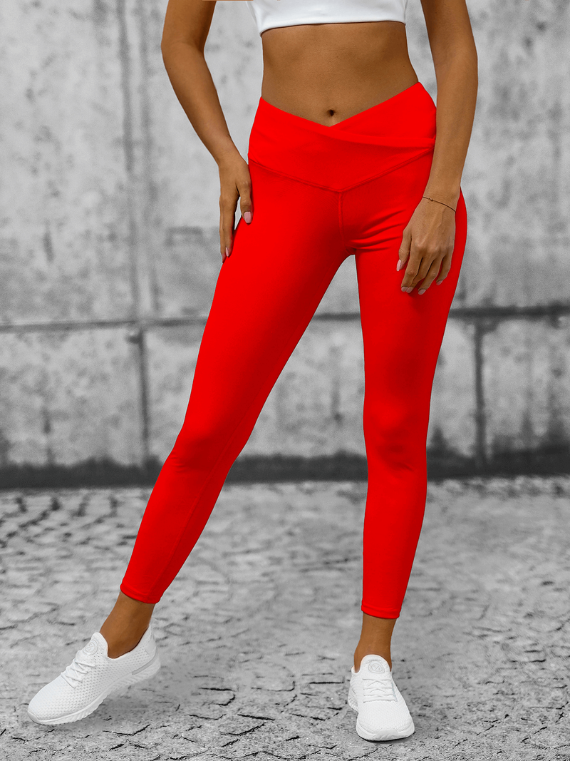 Legginsy damskie czerwone OZONEE O/XL001/5