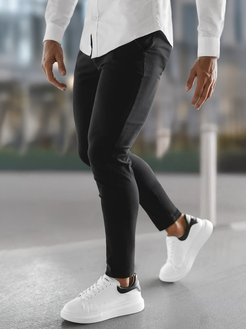 Чоловічі штани чинос чорнi OZONEE O/P4049Z