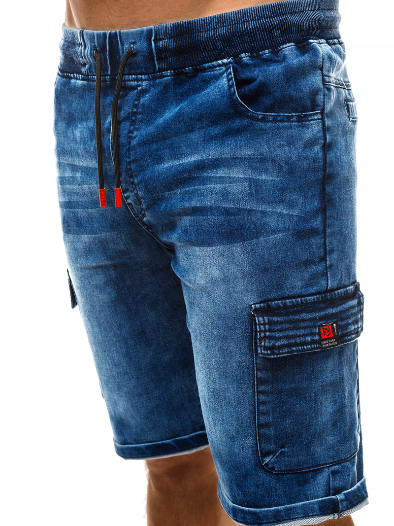 Spodenki męskie jeansowe niebieskie OZONEE RF/HY330/2