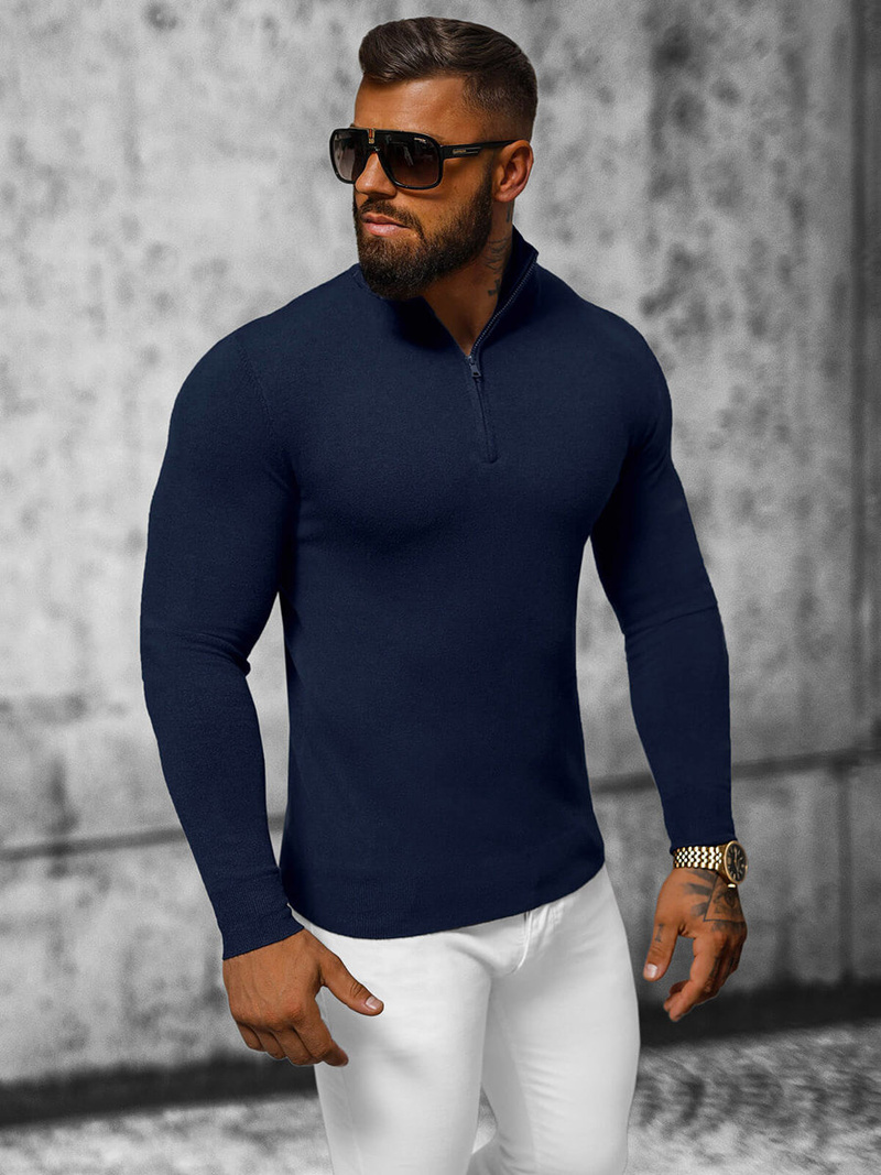 Светр чоловічій tемно-cинiй OZONEE NB/MM6007/6Z