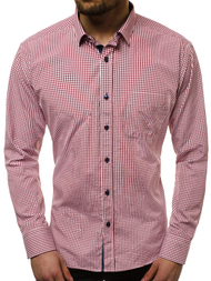 Сорочка чоловіча Червона OZONEE B/K58