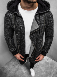 Bluza męska czarna OZONEE B/171693Z