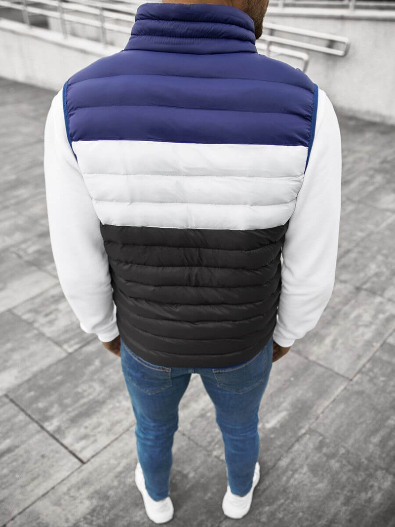 Безрукавка чоловіча Темно-Синя/Чорно OZONEE JS/M13076/392BZ