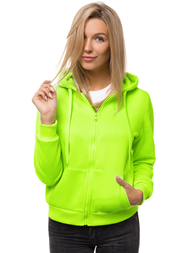 Bluza rozpinana damska zielono-neonowa OZONEE JS/W03