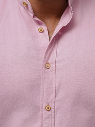 Класична сорочка чоловіча Яскраво-Рожева OZONEE O/V37