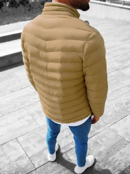 Kurtka męska przejściowa beżowa OZONEE JS/SM70/11