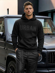 Bluza z kapturem męska czarna OZONEE JS/8B1990/3