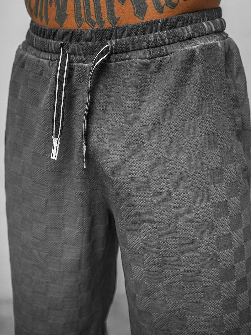 Чоловічий спортивний комплект чорний OZONEE O/3C113/9