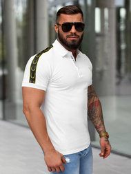 Koszulka męska polo biała OZONEE O/QQ1337