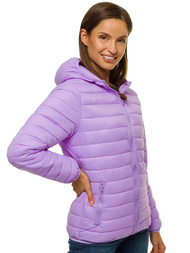 Kurtka przejściowa damska fioletowa OZONEE JS/M23036/37