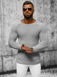 Sweter męski szary OZONEE L/1442Z