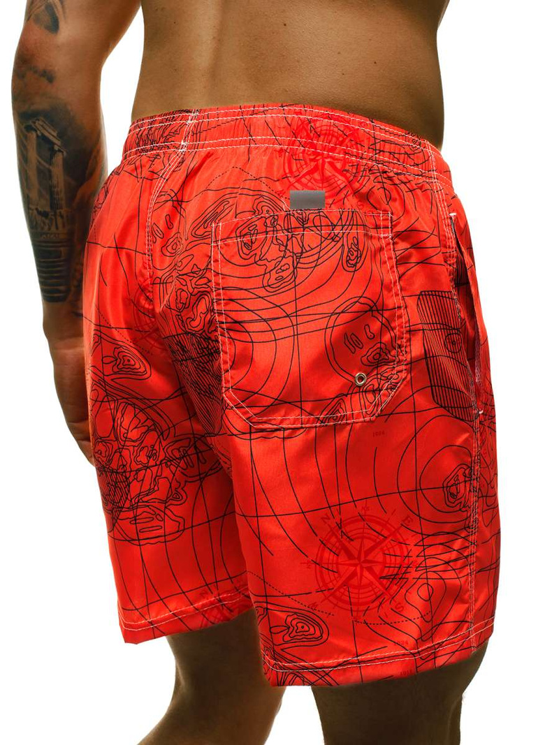 Spodenki kąpielowe męskie koralowe OZONEE JS/ST073