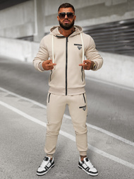 Komplet dresowy męski beżowy OZONEE O/LN11760