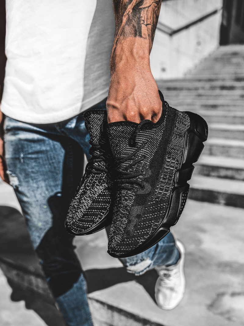 Снікерси Чорнi OZONEE O/503