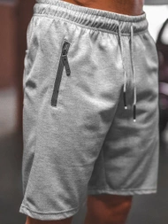 Spodenki dresowe męskie szare OZONEE O/WW20012/2