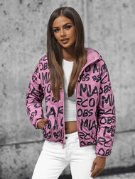 Kurtka damska dwustronna jasno-różowa OZONEE O/H953