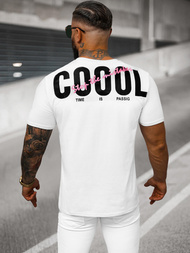 T-shirt męski biały OZONEE O/T1278/1