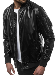 Kurtka bomberka męska czarna OZONEE N/6147