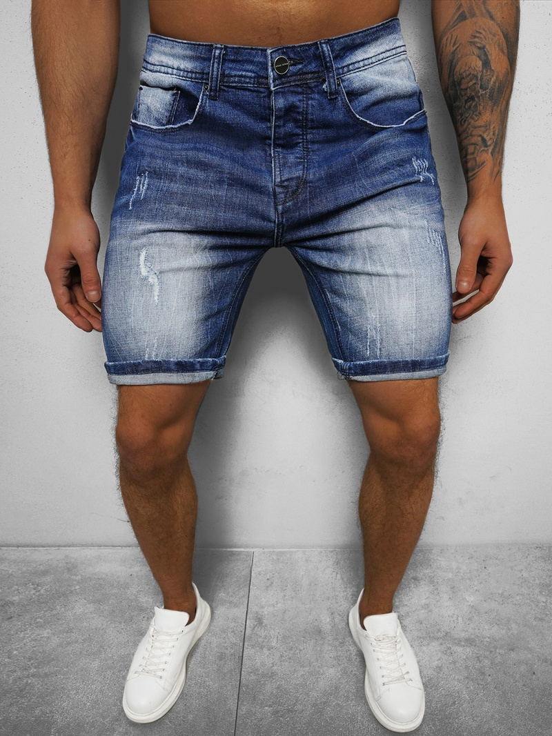 Шорти джинові чоловічі Синi OZONEE NB/MP0044B