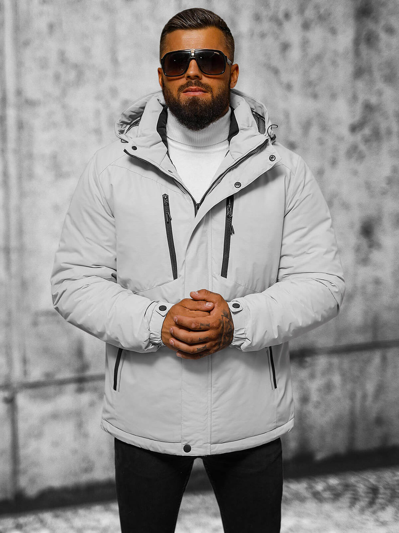 Куртка чоловіча Яскраво-Сiра OZONEE JS/22M321/280