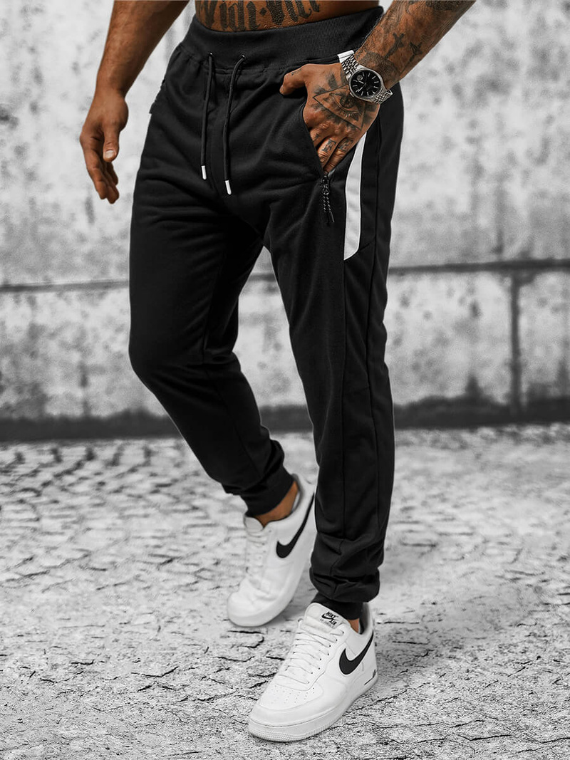 Штани Cпортивні Чоловічі Чорнi OZONEE JS/8K212B