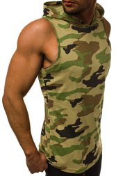 Майка чоловіча Зелено-камуфляжна OZONEE O/2537