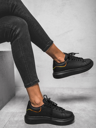Sneakersy damskie czarne OZONEE T/126