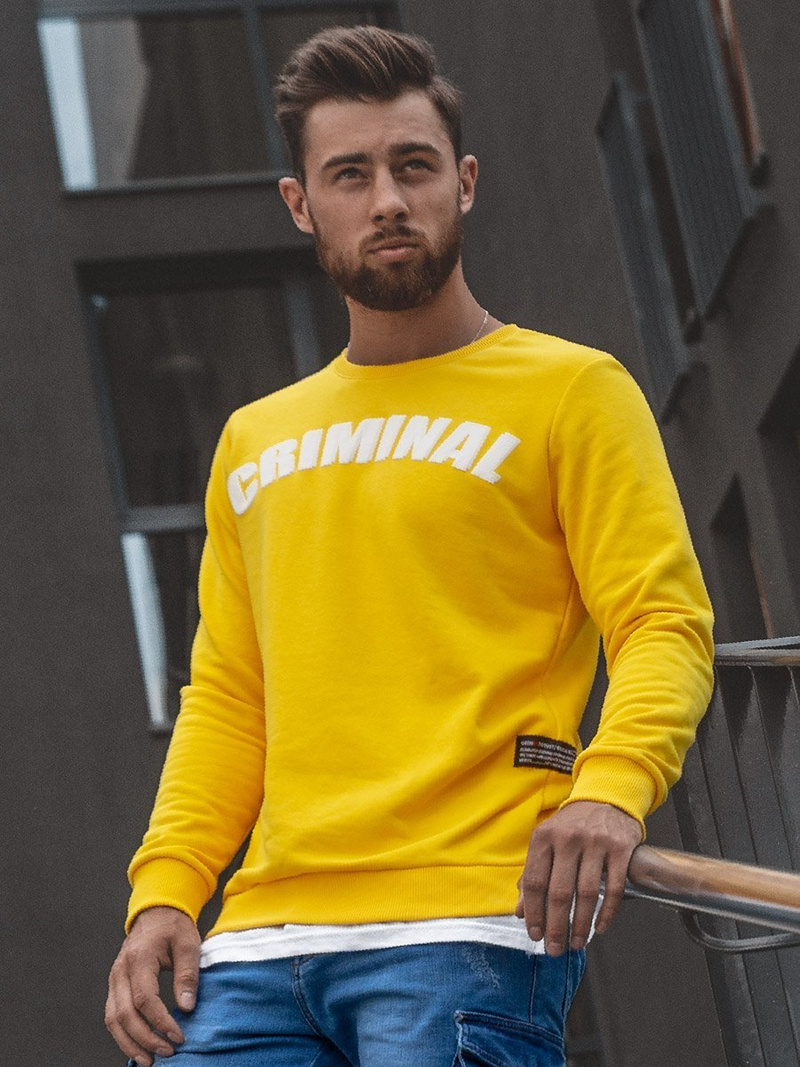 Bluza męska żółta OZONEE O/11113