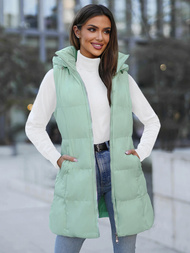 Стьобаний жіночий жилет м'ятна OZONEE JS/M721/236Z