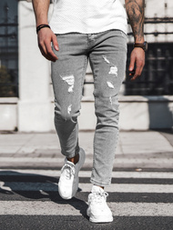 Чоловічі джинси графіт OZONEE DO/2446