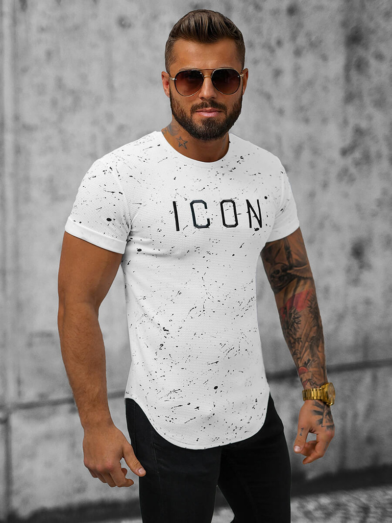 Футболка чоловіча Бiлий OZONEE O/P1289