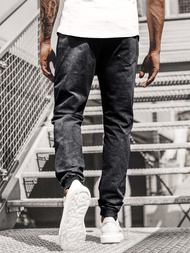 Штани чоловічі джоггери Чорнi OZONEE JS/KK1022