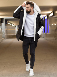 Куртка зимова чоловіча Чорно-Бiла OZONEE O/5832