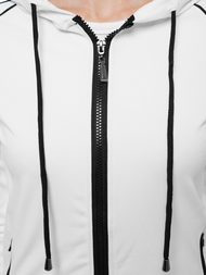 Komplet sportowy dwuczęściowy biały OZONEE JS/YW06006/11/1