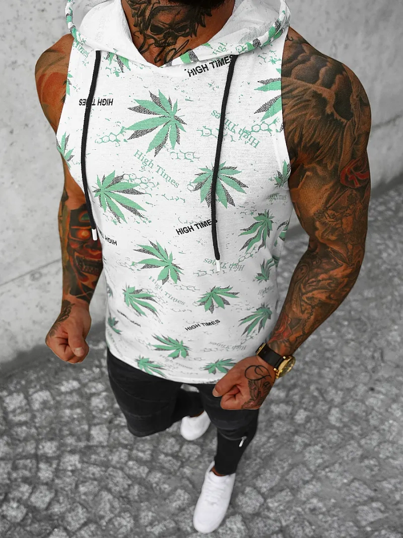 Майка чоловіча Бiло-Зелений OZONEE O/BL306