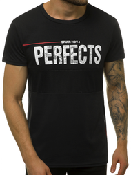 T-Shirt męski czarny OZONEE JS/SS10908
