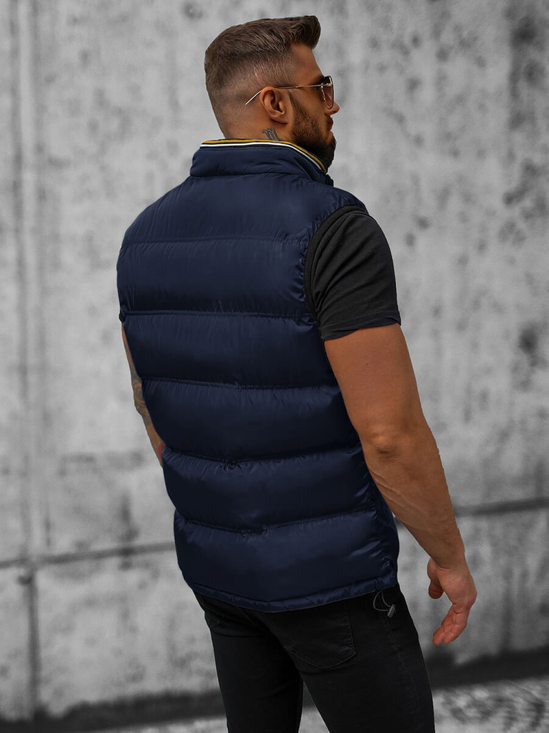 Безрукавка чоловіча tемно-cиня OZONEE N/7131Z