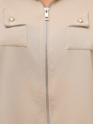 Komplet dresowy damski dwuczęściowy beżowy OZONEE O/XYS3230