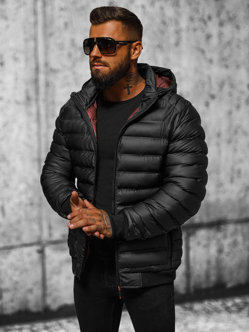 Куртка чоловіча чорна OZONEE JS/22M325/392